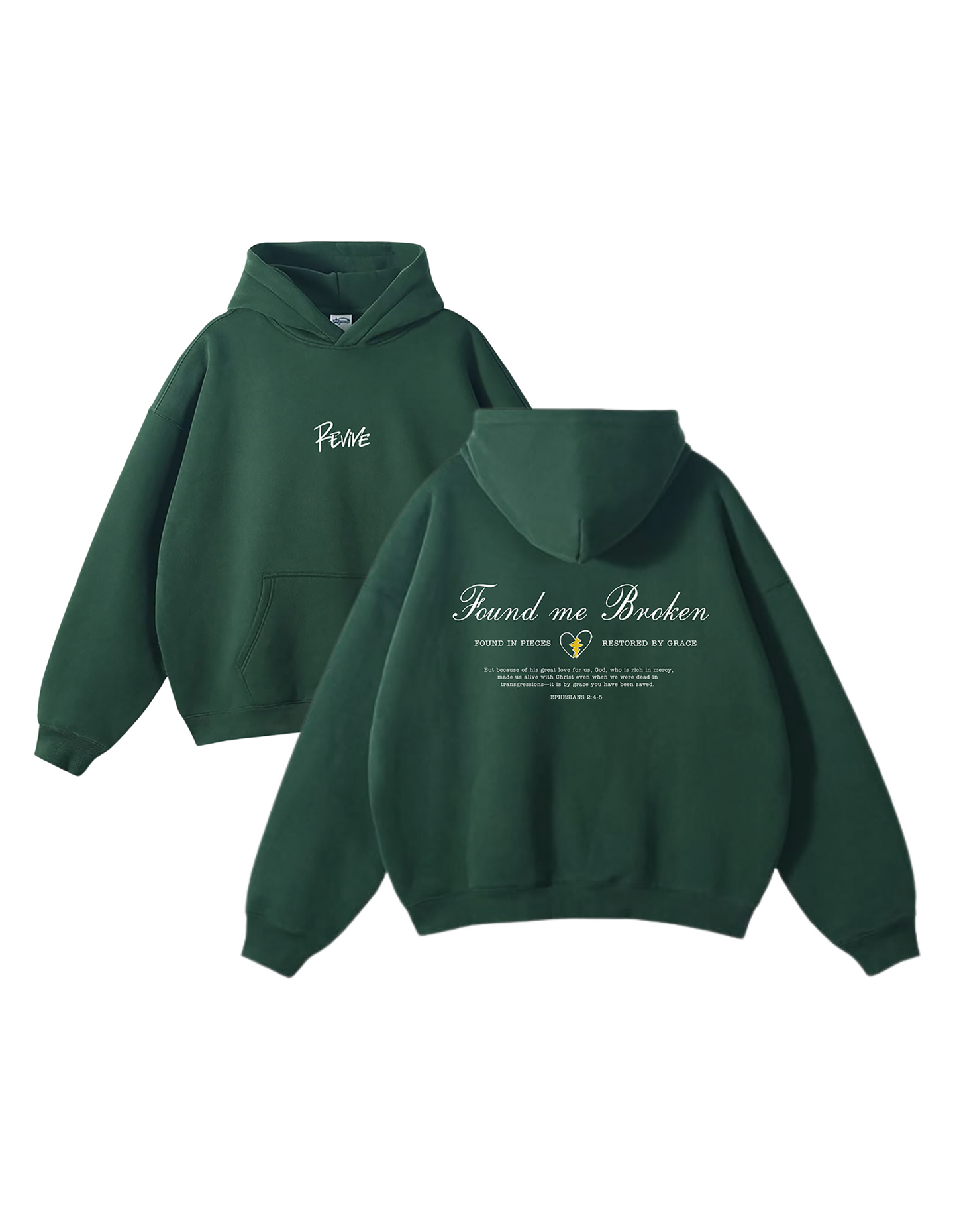 "Found Me Broken" Embroidered Hoodie