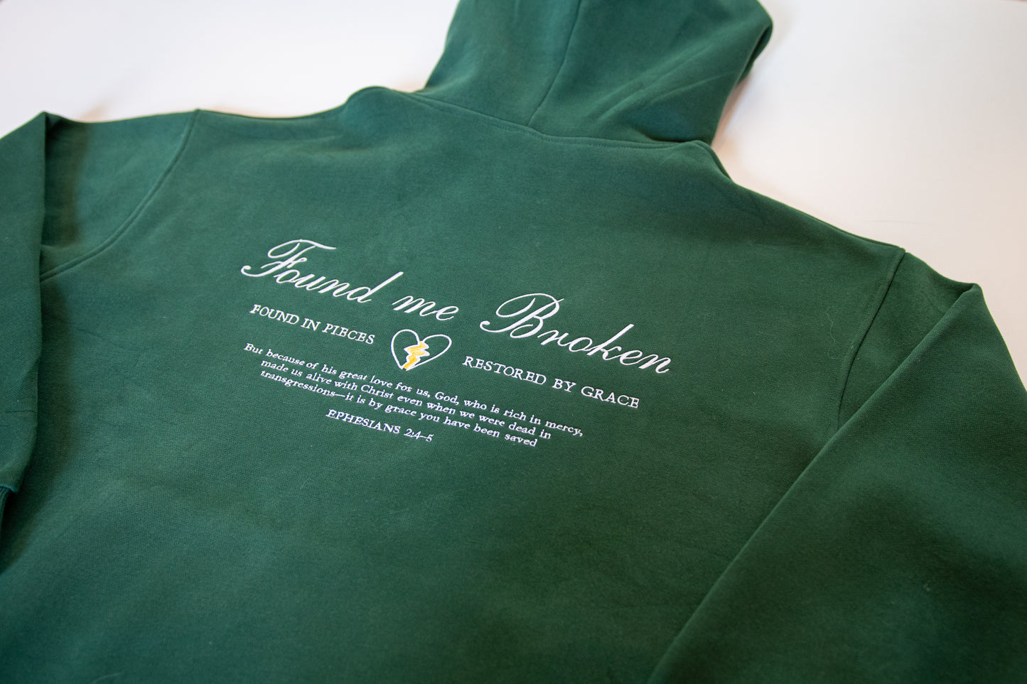 "Found Me Broken" Embroidered Hoodie