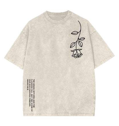 Isaiah 40:8 Fallen Flower Tee